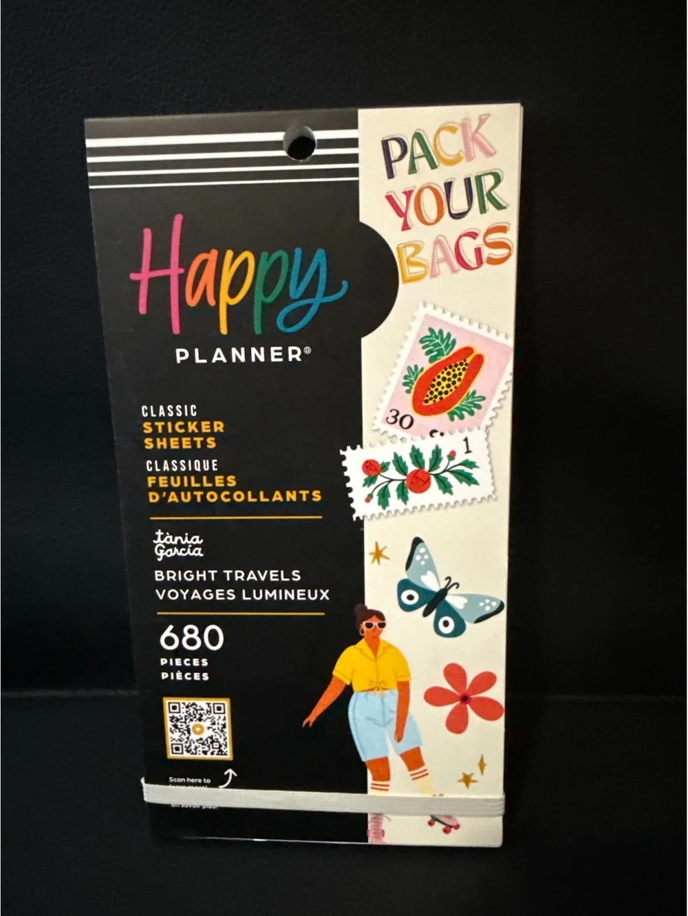 Happy Planner Classic Sticker Sheets - Bright Travels 680 Pieces